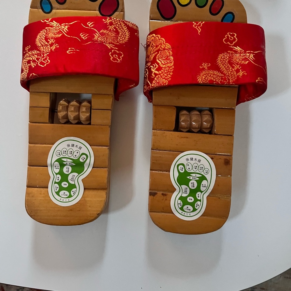 Women’s Acupuncture Red Dragon Slide Sandals